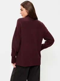 SoSoft Turtleneck Tunic Sweater - Clove — view 2