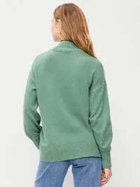 SoSoft Turtleneck Tunic Sweater - Dried Herb — view 2