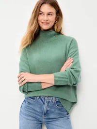 SoSoft Turtleneck Tunic Sweater - Dried Herb — view 3