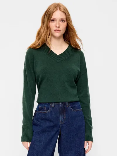 SoSoft V-Neck Sweater - Cavernous