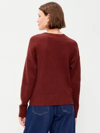 SoSoft V-Neck Sweater - Emberglow — view 2