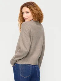 SoSoft V-Neck Sweater - Mushroom — view 2