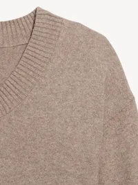 SoSoft V-Neck Sweater - Mushroom — view 5