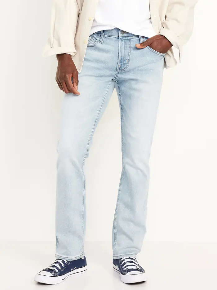 Straight 360° Tech Stretch Performance Jeans - Light Wash