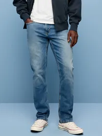 Straight 360° Tech Stretch Performance Jeans - Medium Tint — view 2