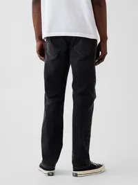 Straight Jeans - Black wash — view 4