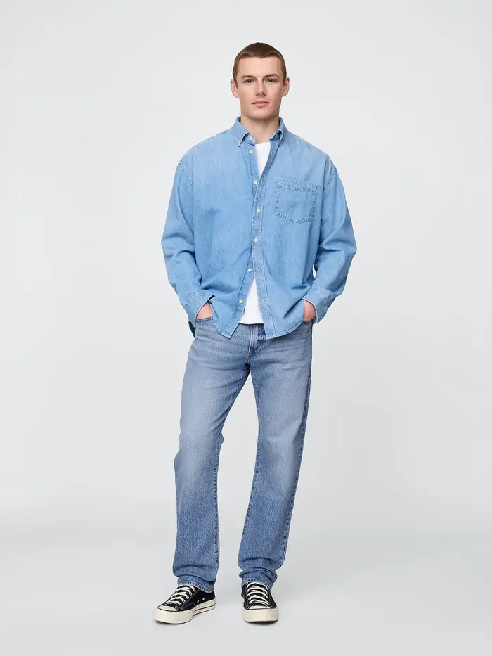 Straight Jeans - Light wash