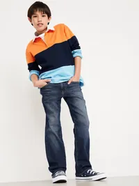 Straight-Leg Built-In Flex Jeans for Boys - Dark Authentic 10 — view 3