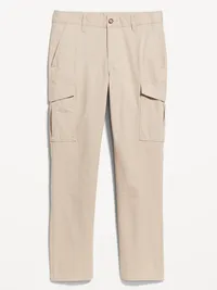 Straight Refined Tailored Cargo Pants - Beige — view 4