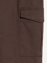 Straight Refined Tailored Cargo Pants - Brown — view 3