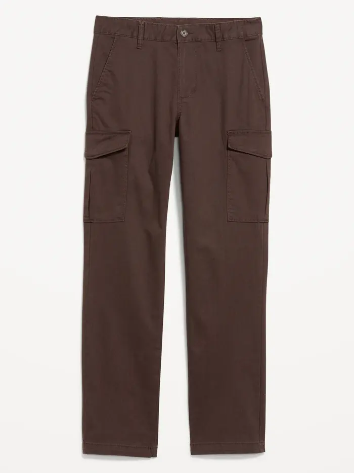 Straight Refined Tailored Cargo Pants - Brown