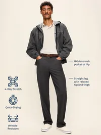 Straight Tech Hybrid Pants - Black Jack — view 5