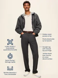 Straight Tech Hybrid Pants - Black Jack — view 5