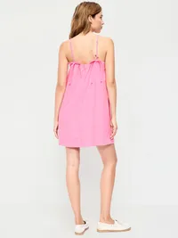 Strappy Mini Shift Dress - Hydrangea Pink — view 2