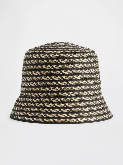 Straw Bucket Hat - Multi color