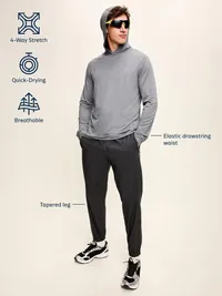 StretchTech Workout Joggers - Black Jack — view 4