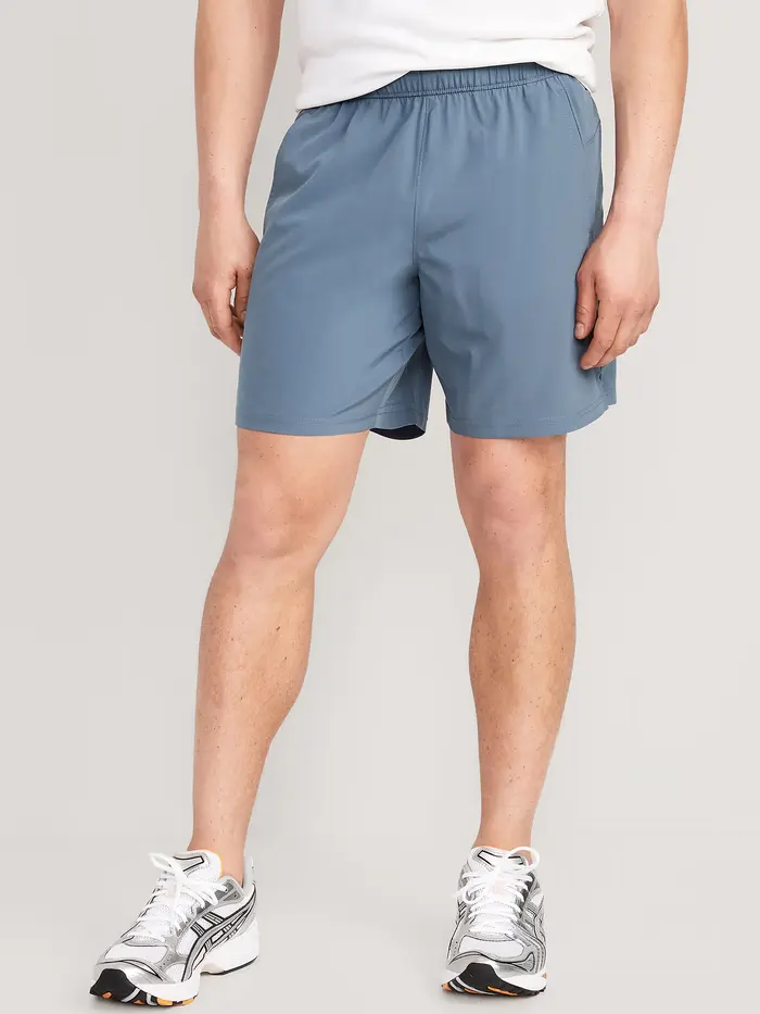 StretchTech Workout Shorts -- 7-inch inseam - Wintry Waters