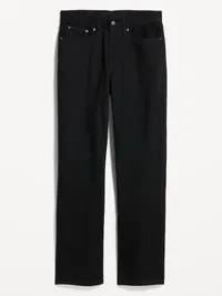 Structured Loose Non-Stretch Jeans - Black Wash — view 4