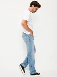 Structured Loose Non-Stretch Jeans - Medium Wash — view 5