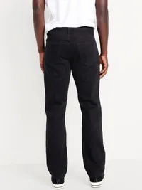 Structured Straight Non-Stretch Jean - Black Rinse — view 2