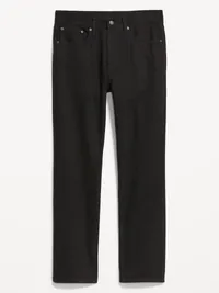 Structured Straight Non-Stretch Jean - Black Rinse — view 4