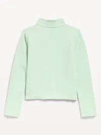 StudioSmooth Half-Zip Performance Top for Girls - Soft Aloe — view 4