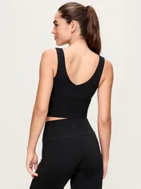 StudioSmooth Longline Top - Black Jack — view 2