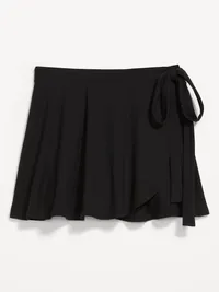 StudioSmooth Mini Wrap Skirt - Black Jack — view 2