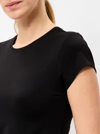 StudioSmooth Short-Sleeve Base Layer Top - Black Jack — view 4