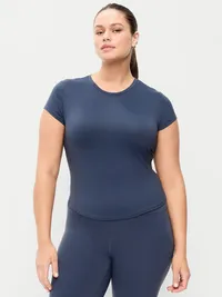 StudioSmooth Short-Sleeve Base Layer Top - Dusk Navy — view 5