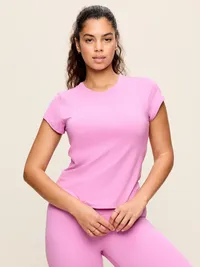 StudioSmooth Short-Sleeve Base Layer Top - Orchid — view 5