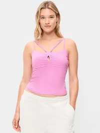 StudioSmooth Strappy Light Support Top - Rock Rose — view 5