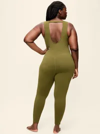 StudioSmooth Twist-Front Jumpsuit - Hearthwood — view 5