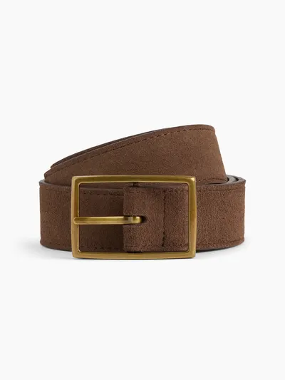 Suede Belt - BROWN