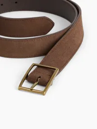Suede Belt - BROWN — view 3