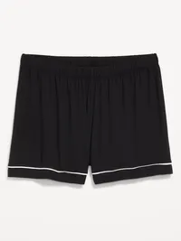 Sunday Sleep Knit Jersey Short - Black Jack — view 4