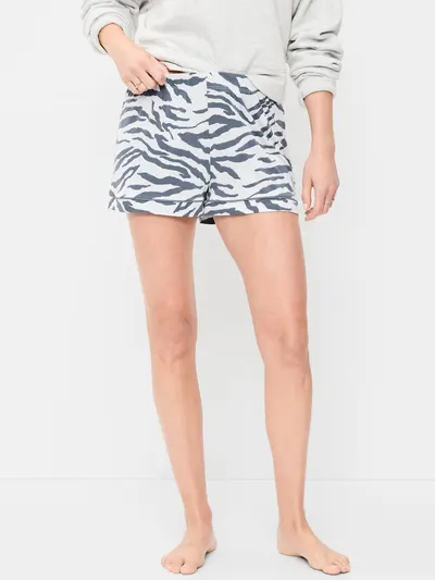 Sunday Sleep Knit Jersey Short - Zebra