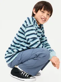 Super Baggy Belted Pull-On Cargo Pants for Boys - Wintry Waters — view 3