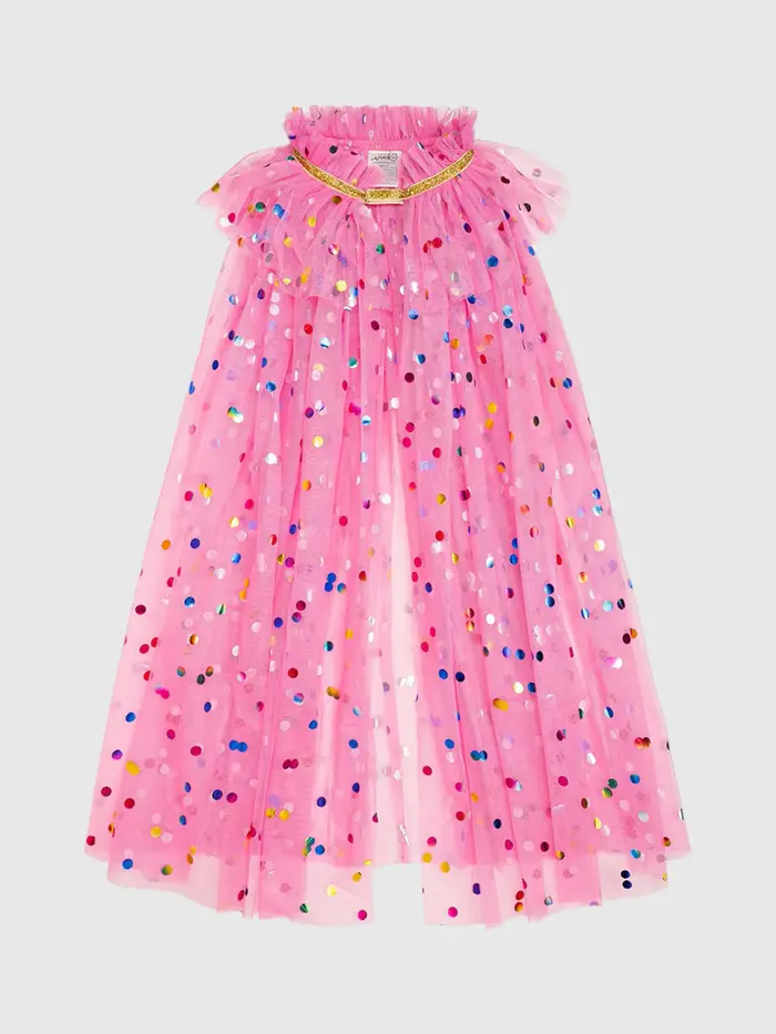 Sweet Wink Confetti Cape - Raspberry