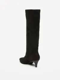 Tall Kitten-Heel Boots for Women - Black Jack — view 5