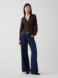 Textured Dobby Fitted Shirt - Terra brown — view 2