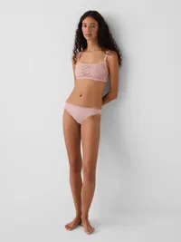 Textured Lace Bralette - Primitive pink — view 4