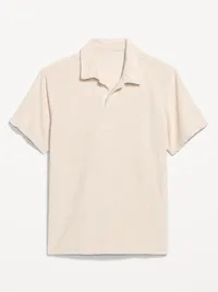 Textured Terry Polo - Wish Bone — view 4