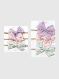 The Abigail Headband Bow Set - Multi — view 2