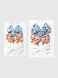 The Aria Bow Clip Set - Multi — view 2