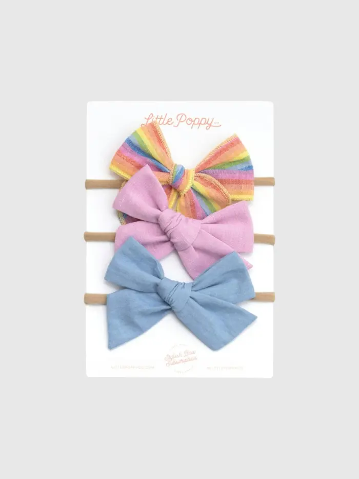 The James Headband Bow Set - MULTI