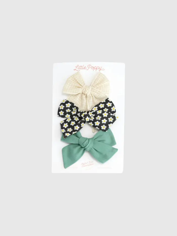 The Kayla Bow Clip Set - Multi