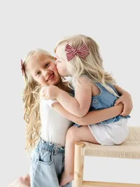The Lauren Bow Clip Set - Multi — view 5