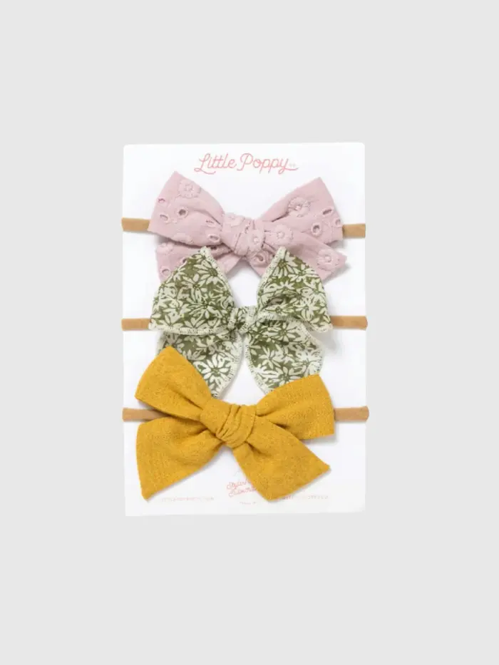 The Savannah Headband Bow Set - Multi