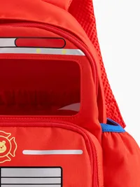 Toddler Firetruck Backpack - Red — view 2